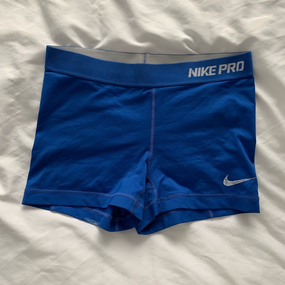Blue nike shorts